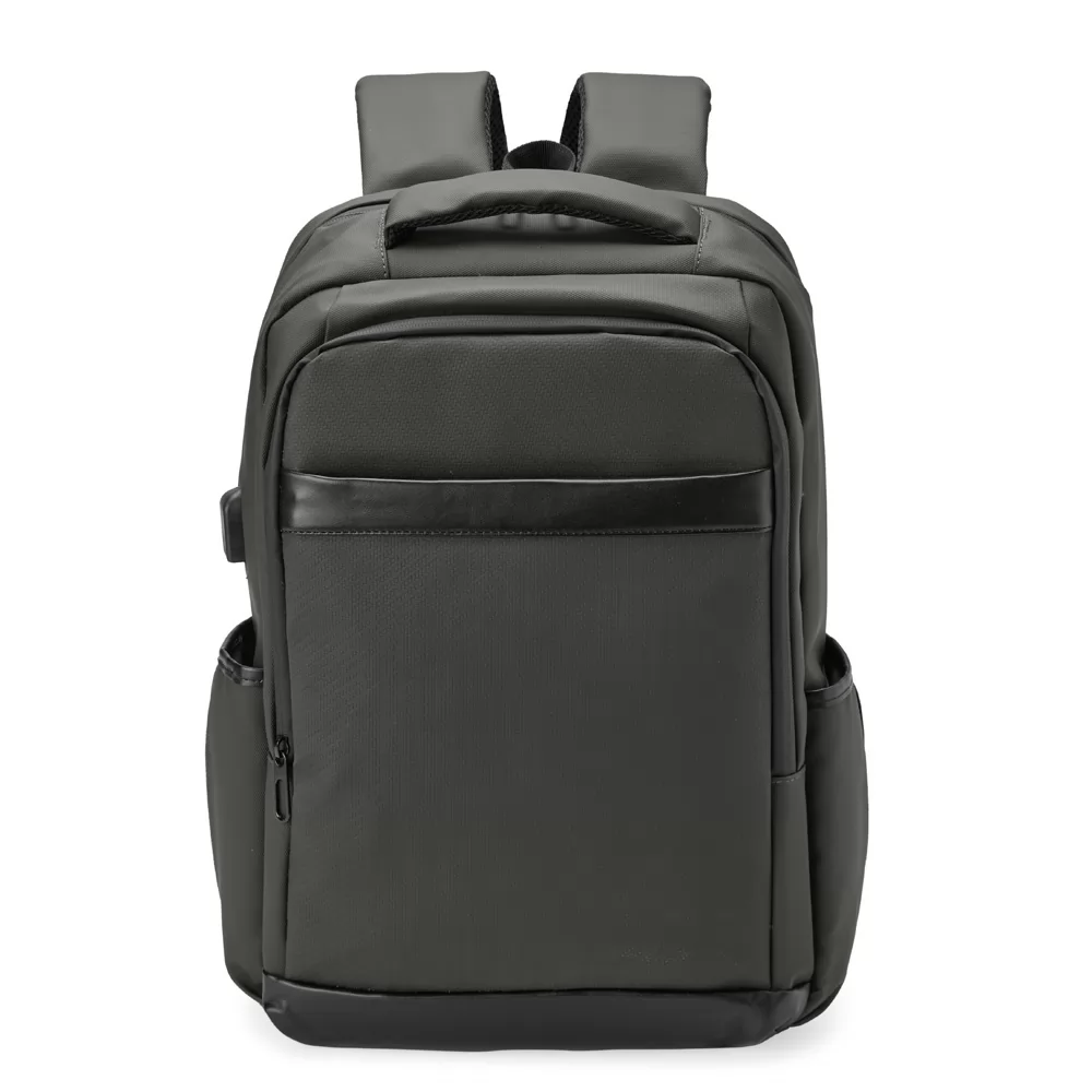 Mochila Couro Sintético USB 21 Litros